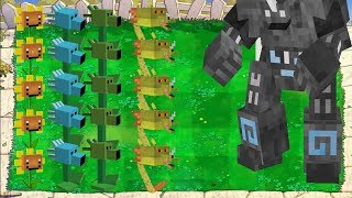 Plants vs Zombies vs Dr. Zomboss Minecraft