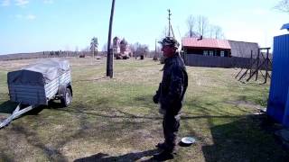 Испытание фрезы тяжелого мотоблока.