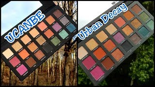 UCANBE Belonging Palette VS Urban Decay Born To Run Palette