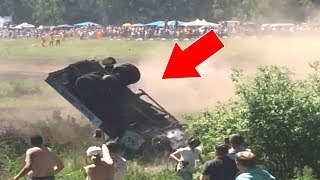 Автокросс Тюмень. Силкин Лог. Переворот Зил. Грузовые авто.