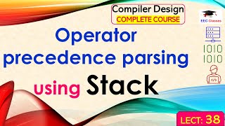 Compiler Design Lecture 38 - Operator precedence parsing using a stack