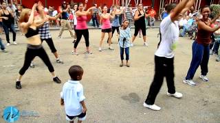 Zumba Fitness - CUMBIA Dance Class In New York By: WILSON GUTIERREZ