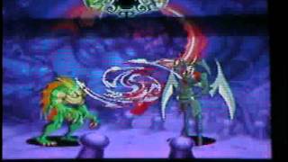 Darkstalkers psp playthrough Rikuo part 2(last boss the freakest stage ever in a game)