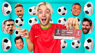 100 BOTONES MISTERIOSOS SOLO 1 TE LLEVA AL MUNDIAL EN QATAR !!