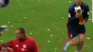 Bayern Munich beer shower