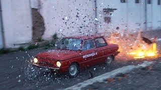 СТРАШНАЯ АВАРИЯ. Запорожец Разносит Зеркала. Мотогонки