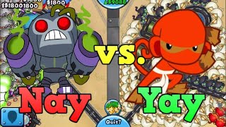 INTENSE LATE GAME - Kiwi-Firing Robots vs. Ninja Only (Bloons TD Battles)