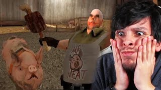EL CERDO DEL CARNICERO ME QUIERE COMER !! NUEVA ACTUALIZACIÓN - Mr Meat (Horror Game)
