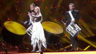 Denmark: Emmelie de Forest - Only teardrops (rehearsal with pyros)
