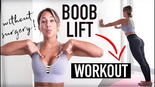 Exercises for PERKIER BOOBS // No SURGERY Breast Lift Chest Workout