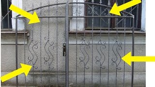 Ворота для дома и дачи своими руками.Художественная ковка.