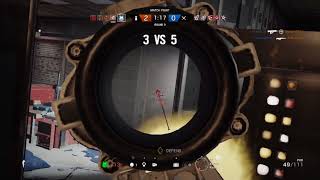 Rainbow Six Siege Rook clutch 1v5