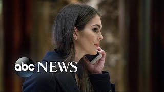 White House communications director Hope Hicks under increased scrutiny
