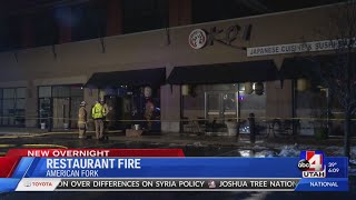 Strip mall fire