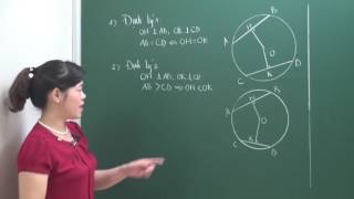 Liên hệ giữa dây và khoảng cách từ tâm phần 2 - Toán 9 - Cô Bùi Thanh Bình - HOCMAI