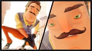 THE GIANT NEIGHBOR BOSS BASEMENT ENDING!! | Hello Neighbor Beta 3