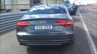 Audi s8 2014 v8 T 520 hp first impression review and full throttle acceleration