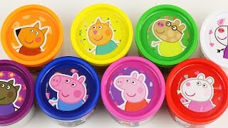 Peppa Pig Play Doh Cans Surprise Eggs With Peppa Pig Toys