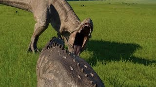 Majungasaurus VS T-REX - Jurassic World Evolution