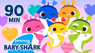 Valentine's Day Sharks, Doo Doo Doo | +Compilation | Baby Shark 1 hour 