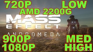 Mass Effect Andromeda Gaming Amd 2200G Benchmark