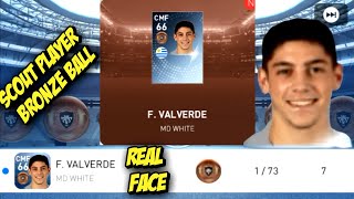 COMBINE SCOUT F. VALVERDE BRONZE BALL REAL FACE ~ PES2019MOBILE