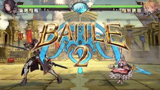 Granblue Fantasy: Versus (Closed Beta) Charlotta vs Lancelot Gameplay