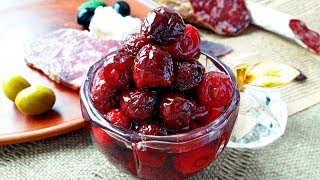 Черешня маринованная. Вкусная маринованная черешня к мясу. Черешня маринованная рецепт
