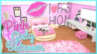 The Sims 4 | Pink Girly Bedroom | Custom Content Room Build