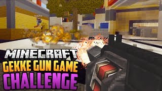 GEKKE GUNS MOD GUNGAME CHALLENGE #2 - Minecraft Mod Challenge