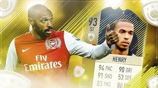 TERMINANDO A THIERRY HENRY 93 ICON PRIME EN DIRECTO! / REVIEW BEST ICON PRIME!  /  FIFA 18