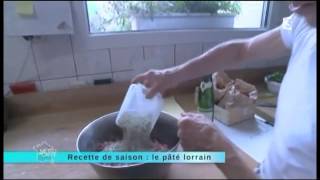 Recette de saison : Pâté lorrain du mercredi 2 octobre