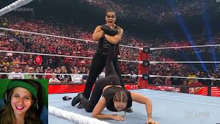 WWE Raw Shayna Baszler Knees Ronda Rousey in the FACE 7/3/23