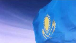 Флаг Республики Казахстан уже на 77 широте