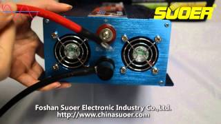 Suoer Pure Sine Wave Inverter 1000W 12V DC to 220V AC (FPC-1000A)