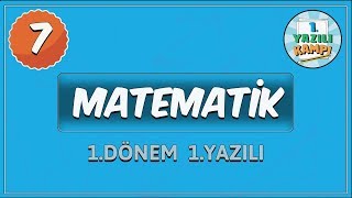 7. Sınıf Matematik | 1. Dönem 1.Yazılıya Hazırlık