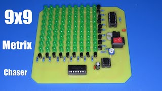 How to make 9x9 Matrix chaser | Electronic project