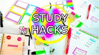 NOTE TAKING HACKS!! | Take Notes FAST & STUDY HACKS for A+ Results! | Back to School 2016