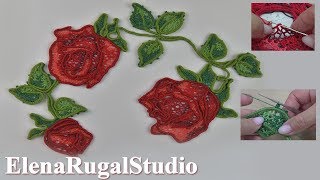 Ирландское кружево. Нежные розы Урок 92