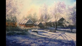 ? ХуДоЖнИкИ Как написать картину маслом / Зимний пейзаж / Урок рисования / Александр Григорьев