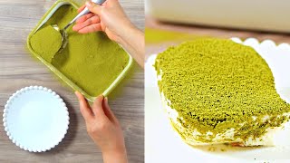【レシピ】マシュマロでふわとろ♡抹茶ティラミス｜Matcha Tiramisu