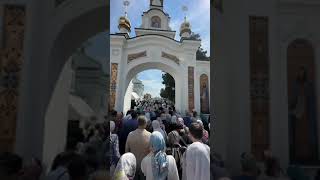 Море людей в Лаврі! Хресний хід в день пам'яті прп. Агапіта Печерського до його святих мощей