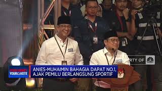 Anies-Muhaimin Bahagia Dapat No.1, Ajak Pemilu Berlangsung Sportif