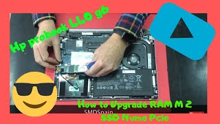 Hp probook 440 g6 How to Upgrade RAM M 2 SSD nvme Pcie Disassembly