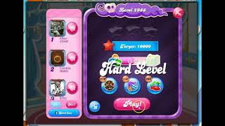 Candy Crush Level 2988 Talkthrough, 20 Moves 0 Boosters