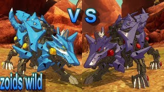 zoids Wild ゾイド ワイルド キング オブ ブラスト  ZW16 ハンターウルフ HUNTER WOLF 狩獵蒼狼 VS ZW16 ハンターウルフ HUNTER WOLF 狩獵蒼狼