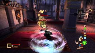 Dragon Age 2 - Nightmare Arishok - 1 vs 1 - Spirit Healer Mage + Dog