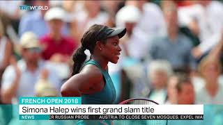 Simona Halep wins first grand slam title