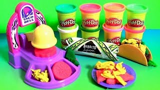 Play Doh Taco Bell Aprenda a Fazer Tacos, Waffle Tacos, Nachos em Portugues BR do ToysBR Brasil