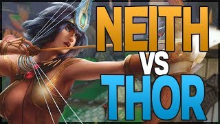 NEITH VS THOR | RANKED DUEL - ROAD TO MASTER | SMITE BR